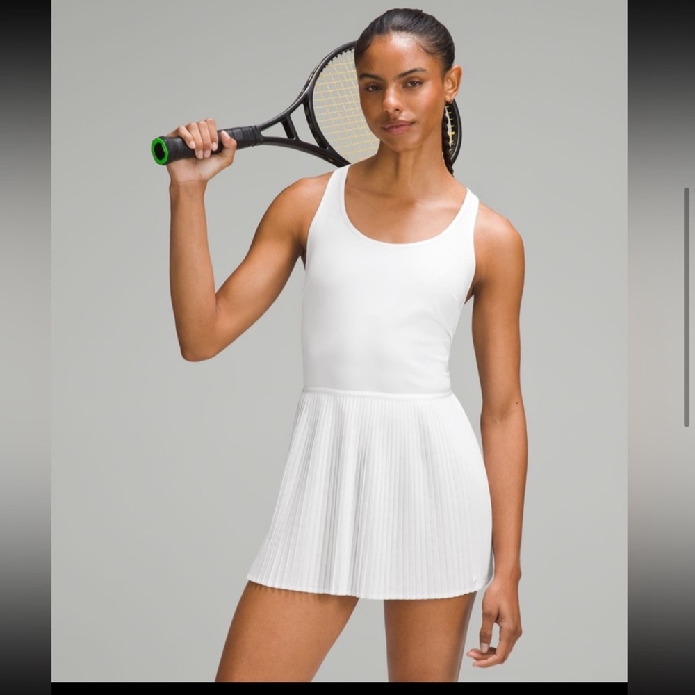 Lululemon Scoop-Neck Pleated Linerless Tennis Dress